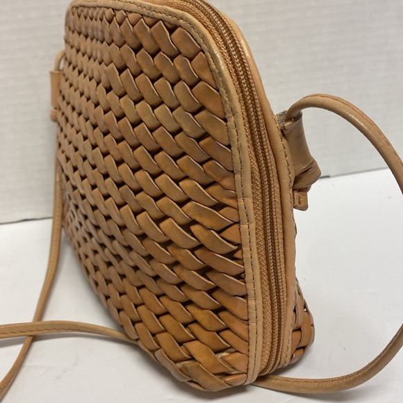 hobo international vintage woven tan leather shoulder bag - Picture 3 of 8